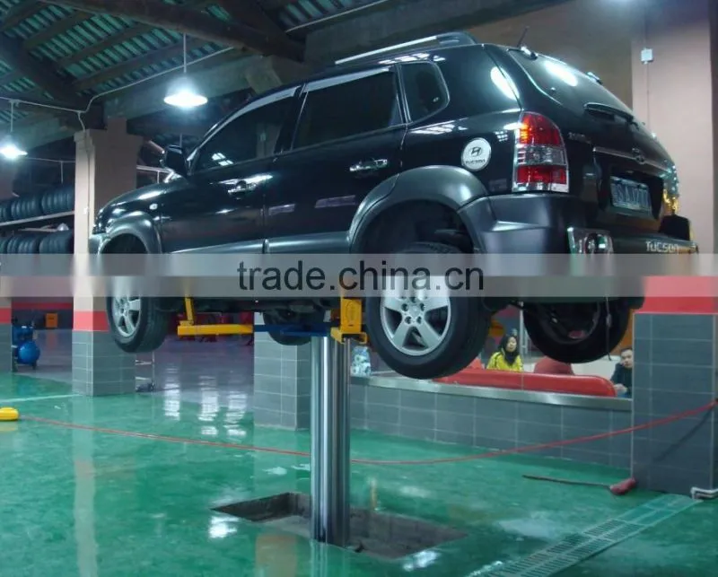 under-ground car washing lift single post lift
