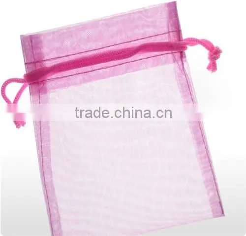 2014 High Quality Fashionable Organza Bags With Drawstring