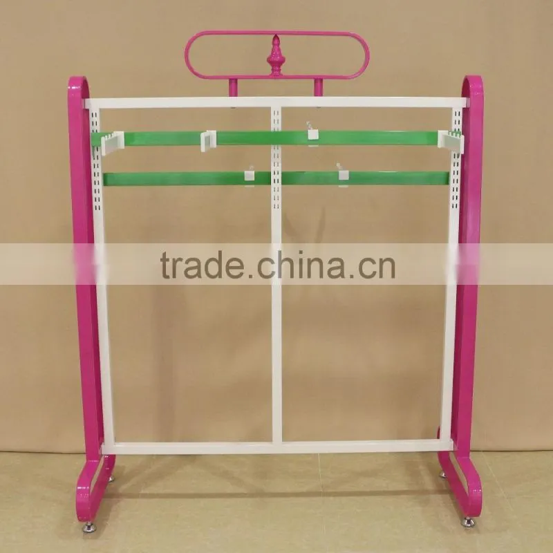 Factory Clothes Display Rack pink garment display stand for lingeries gearment store