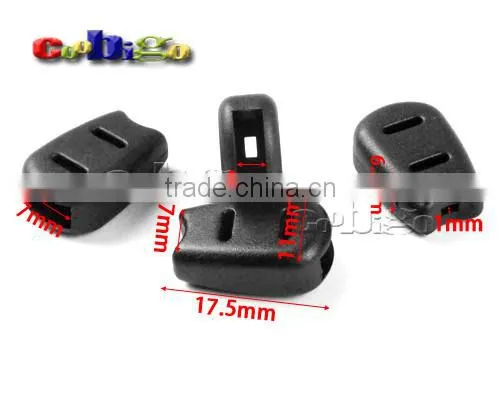 Strap Webbing Ends Buckle Plastic Black For Phone Strap Lanyard Worker Tag Vertical ID Card Badge Holder Lanyard #FLS127