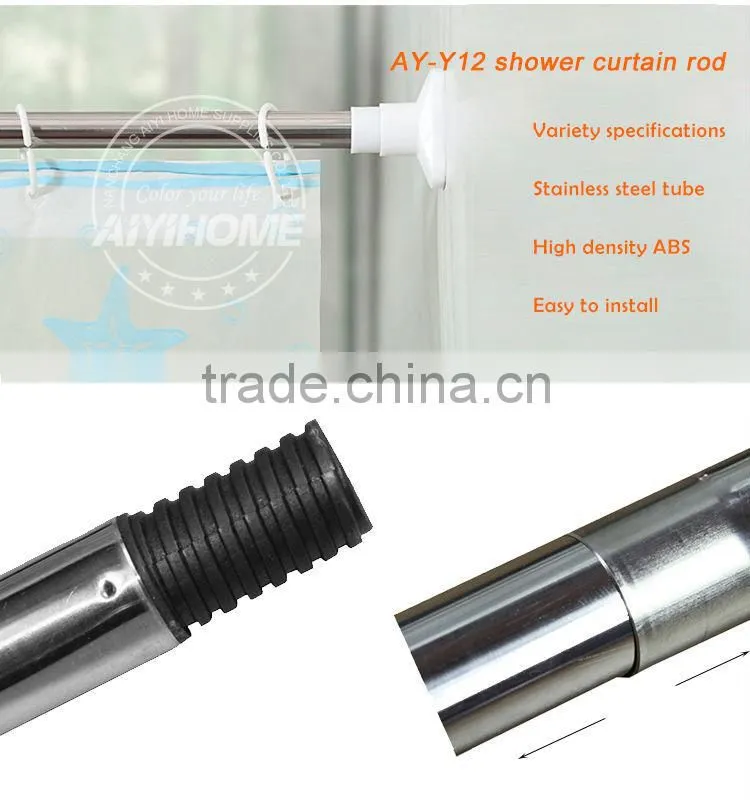 Mental Curved Shower Curtain Rod Shower Curtain Pole Curtain Pole With Rotating Rod