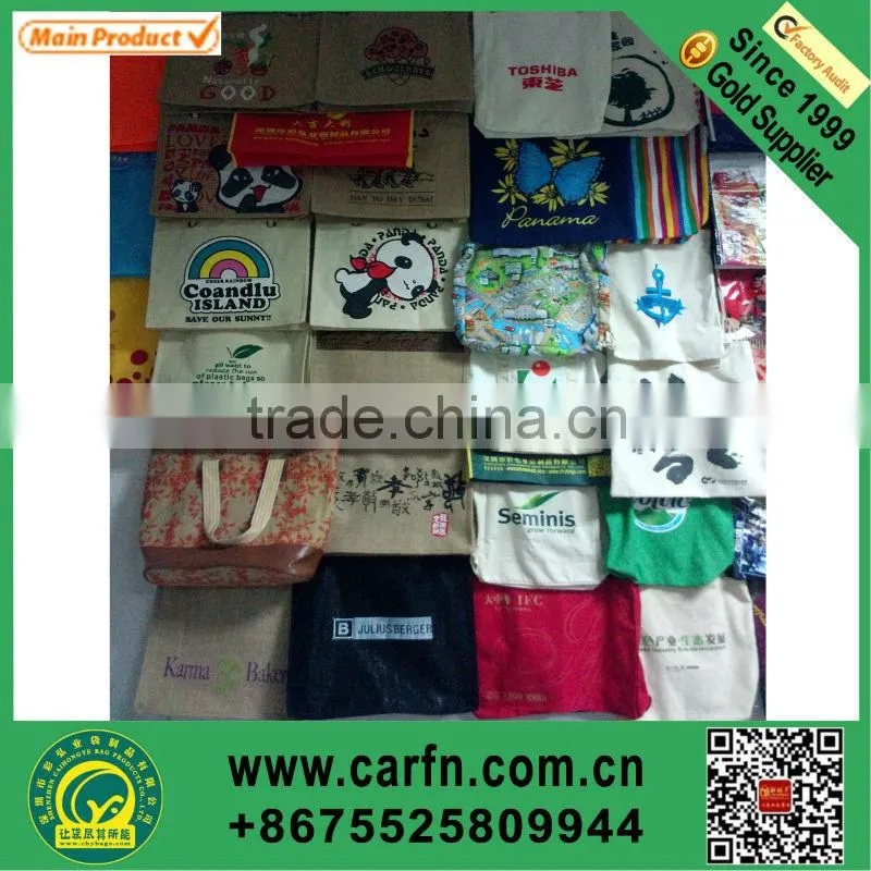 custom printed canvas small gift bags