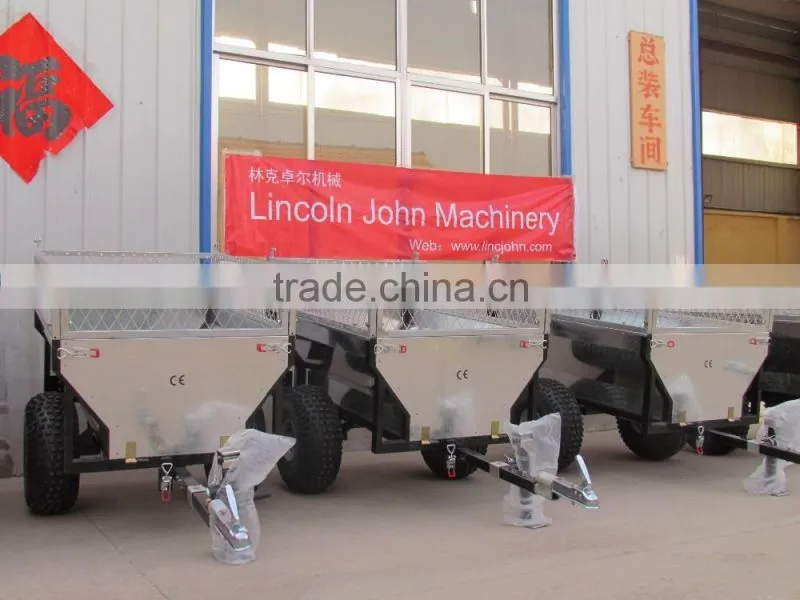 ATV tow-behind garden dumper box trailer
