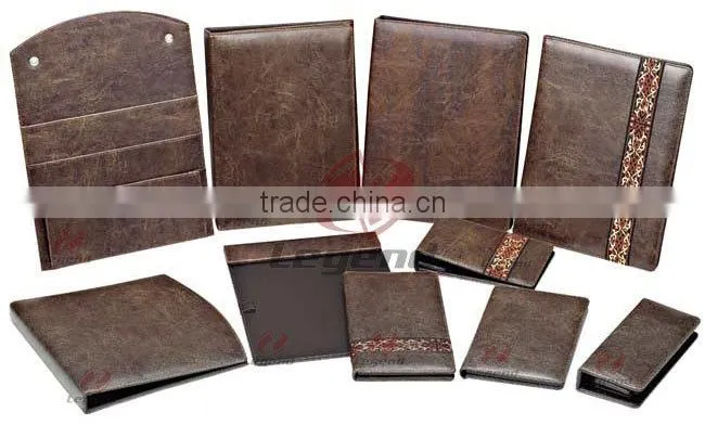 China wholesale leather menu cover,menu folder