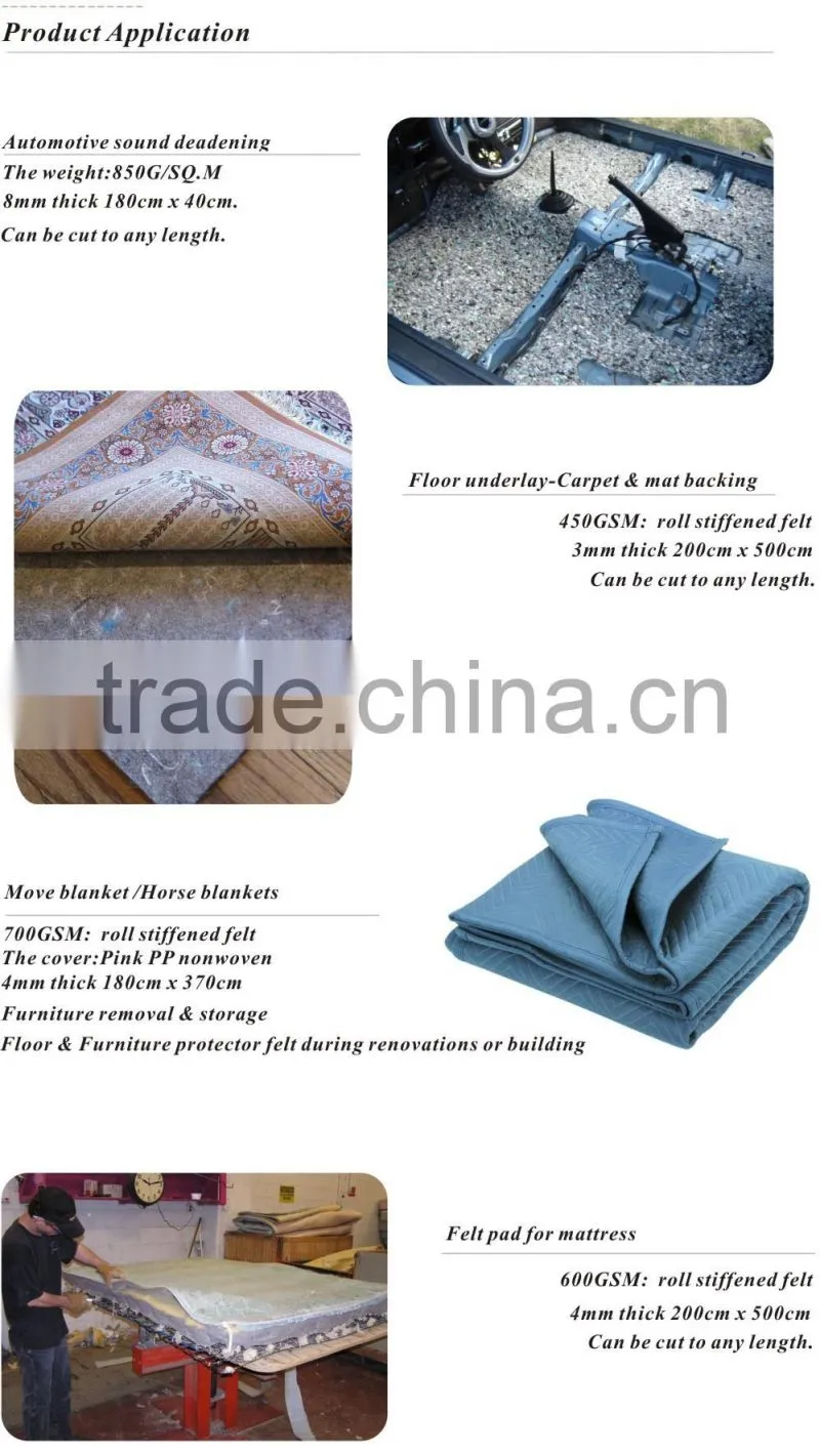 Recycled polyester floor mats