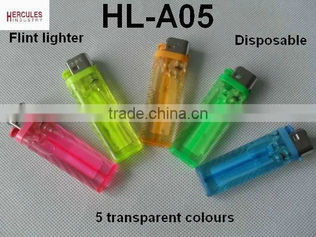 Disposable flint lighters