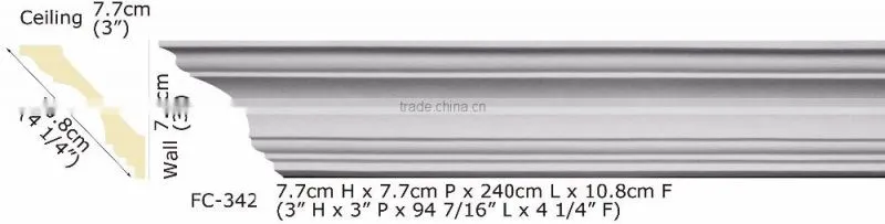 High Quality Good price beautiful Polyurethane Cornice Moulding