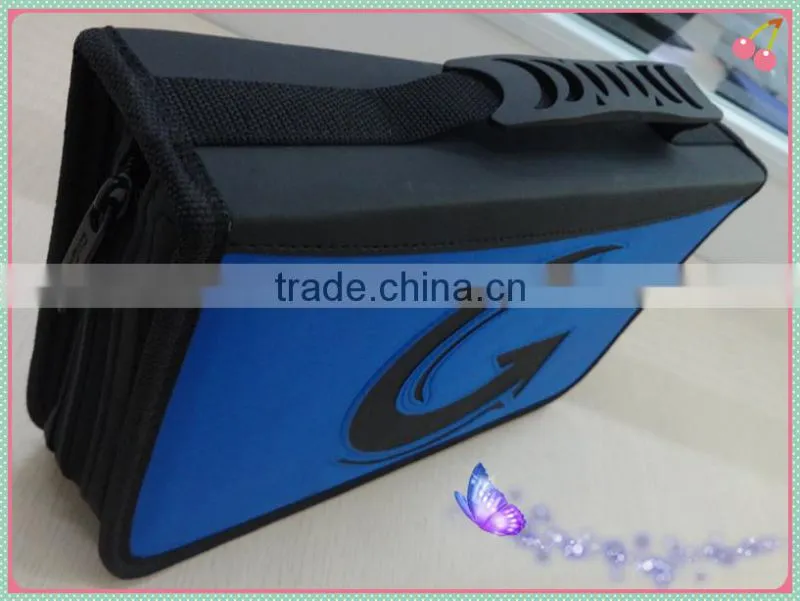 Blue PVC material popular high quality CD box pack 40pcs