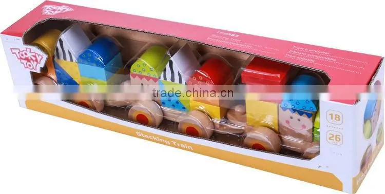 Educational Baby Wooden Antique Toy Trains Classical Train Toys Set