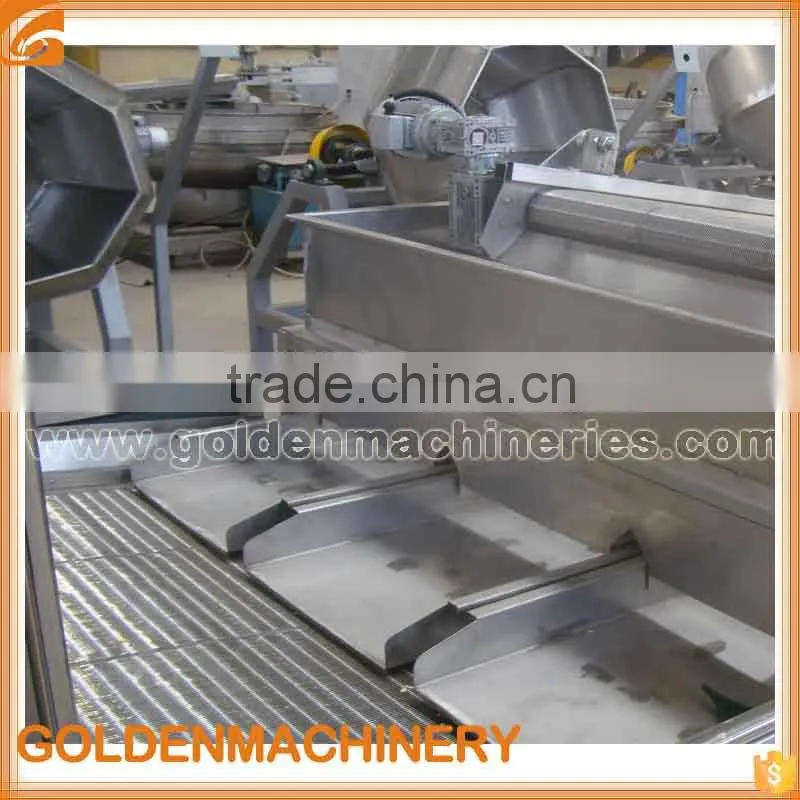 Continuous Peanut Fryer Frying Machine Nut Peanut Snacks Frying Production Line