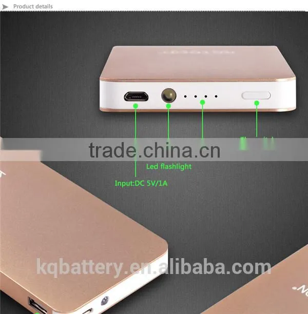 5V/1A polymer LED capacity 6000mah power bank car