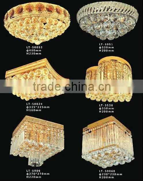 Antique modern design glass ceiling lamp