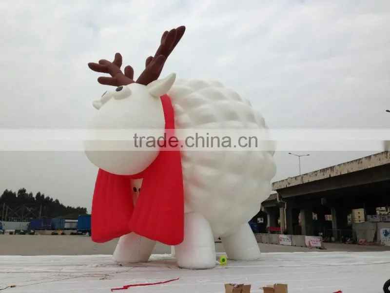 Modern big inflatable cartoon sheep,inflatable model for sale