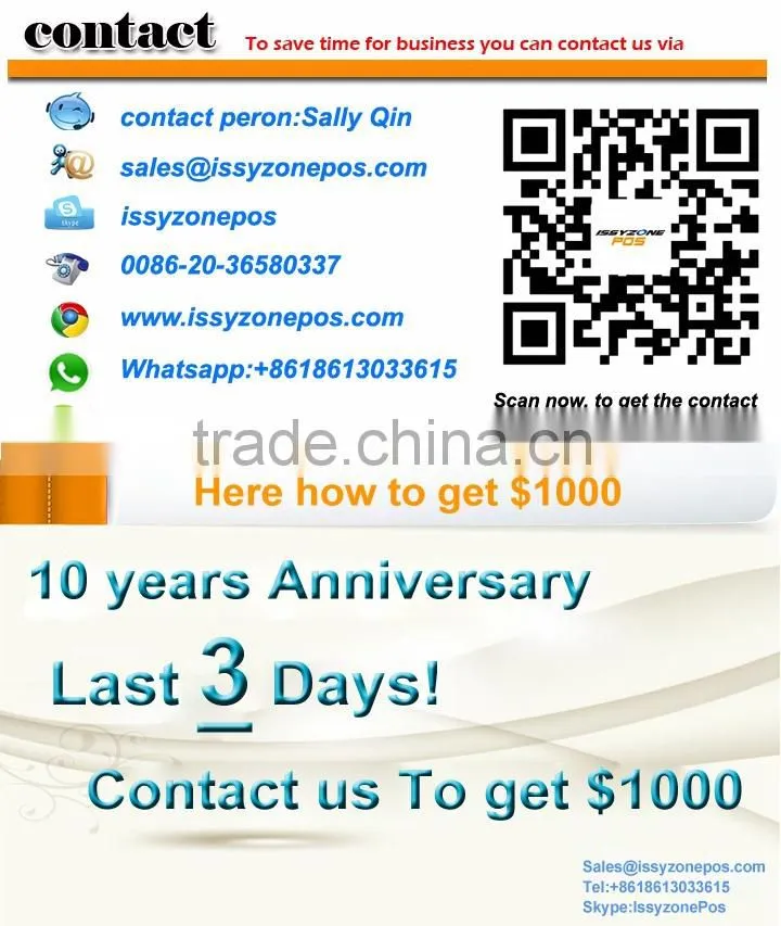 IPOS04 Pos Systems Restaurant For Retail Sale