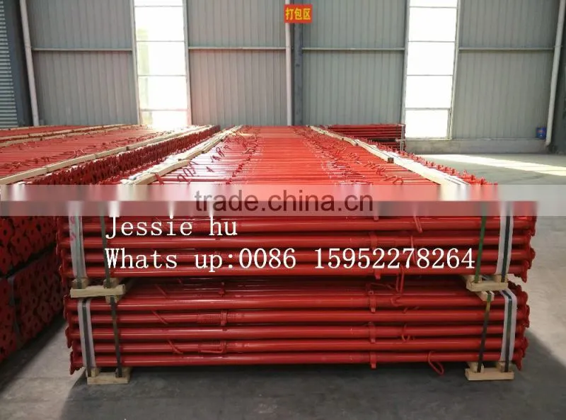 Adjustable 5m steel pole steel pole price pole for construction support