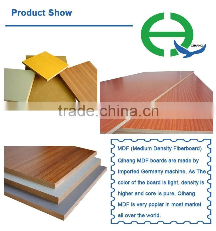 High quality white laminated melamine mdf board