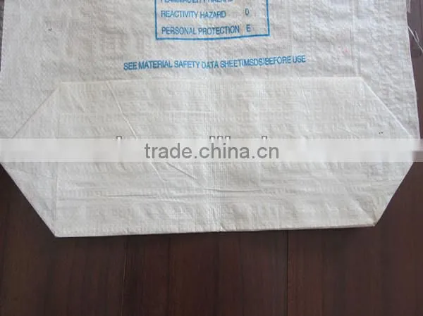 white cement bag plastic woven