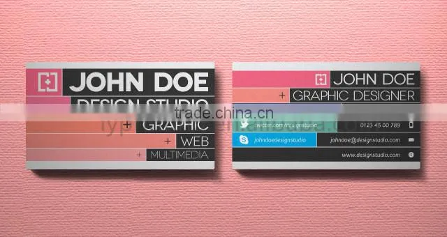 Cheap 3D business card printing die cutting name card printing
