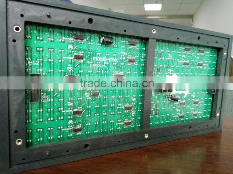 popular module cn outdoor indoor p10 single color red green amber yellow blue white led display modules
