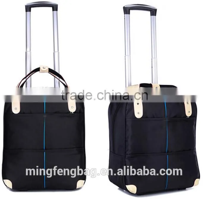 Custom Multifunction Waterproof Nylon Large Capacity Tote Travel Trolley Luggage Bag