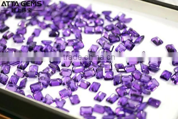 Lab Created Amethyst 16x12mm synthetic large amethyst crystal