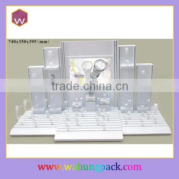 Fancy Golden Swatch Display Stand & Cabinet Wooden Watch Display Counter Wholesale