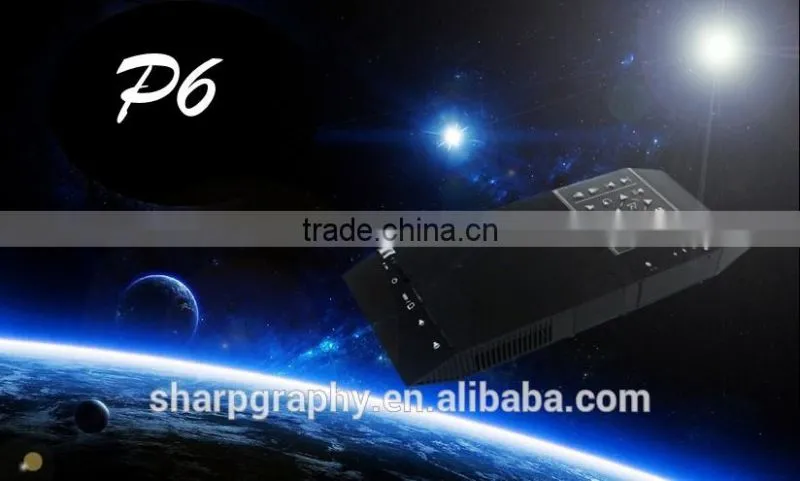 Wholesale 2016 New Mini High Resolution 3D DLP Powerful Short Throw Projector P6 Tractable Ceiling Lift Projectors Mount