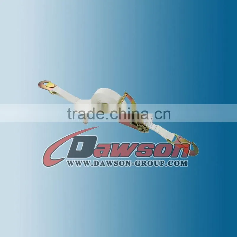 Flat Hook Ratchet tie down straps