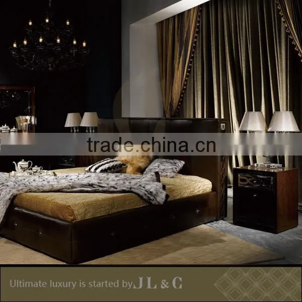 Luxury bedroom New design 2016 solid wood JB15-03 night stand set bedroom from JL&C homefurniture(China supplier)