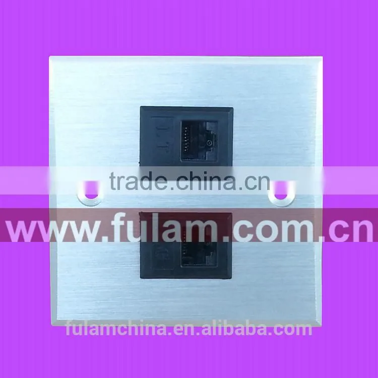 Aluminum Smart home OEM multi plug wall socket