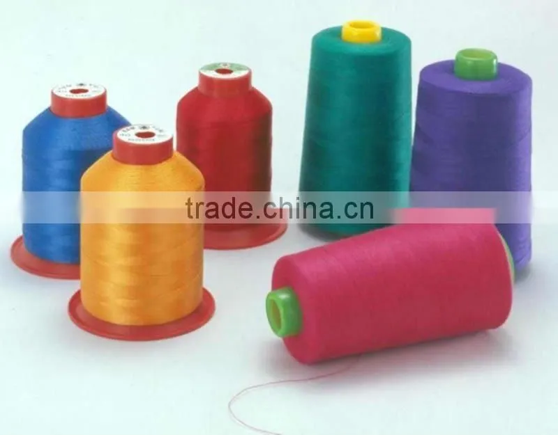 factoty for sewing 100% Spun Polyester Sewing Thread 40/2 raw white and color