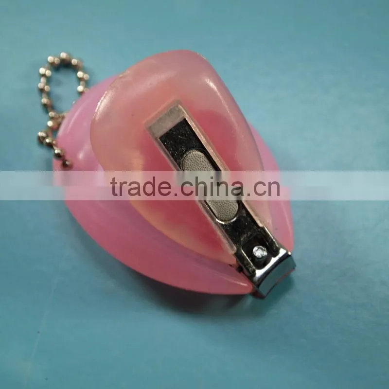 ZJQ-046 Cartoon design carbon steel with plastic cover baby nail cutter