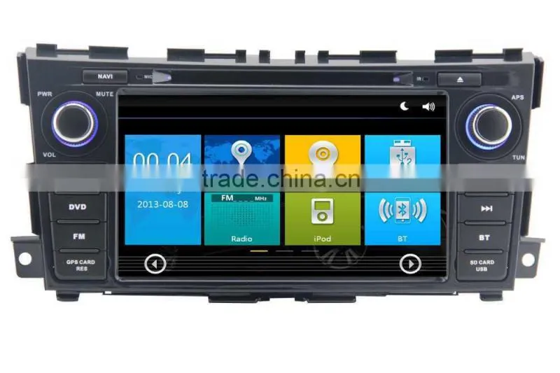 GPS digital media player Car dvd headunit FOR Nissan TEANA 2013 with Win CE 6.0 system 800MHz 3G Phone GPS DVD BT