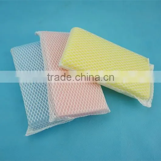 Colorful Cheap Table Cloth Kitchen Mesh Sponge