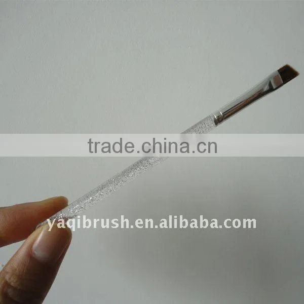 Professional makeup angled eyebrow pencil brush acrylic handle