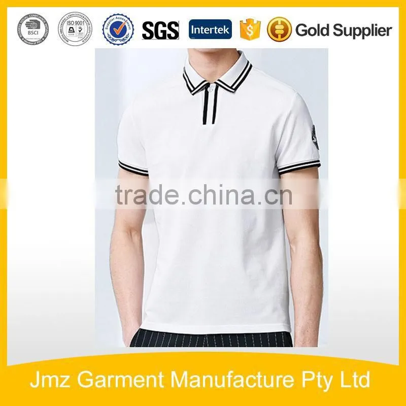 custom simple basic cotton men polo shirt OEM new design low MOQ factory in china
