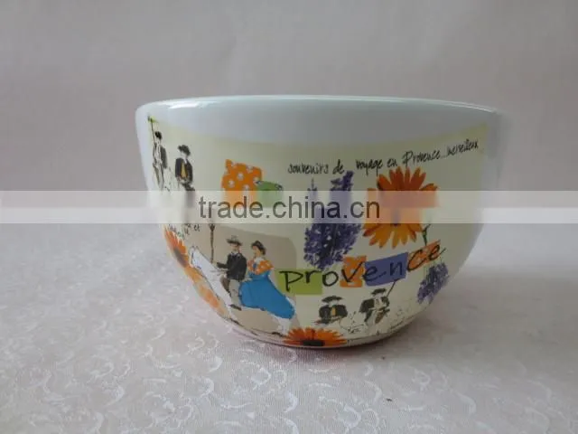 4 pcs ceramic table condiment serving set with tray