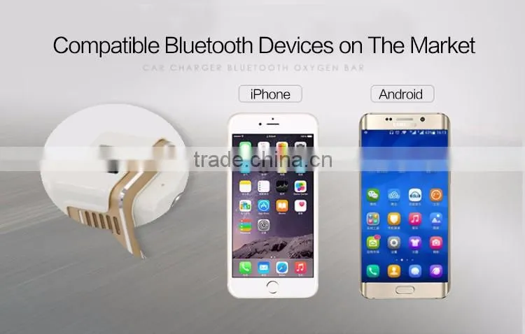 New energy car bluetooth with car charging oxygen bar,car charging bluetooth with headset