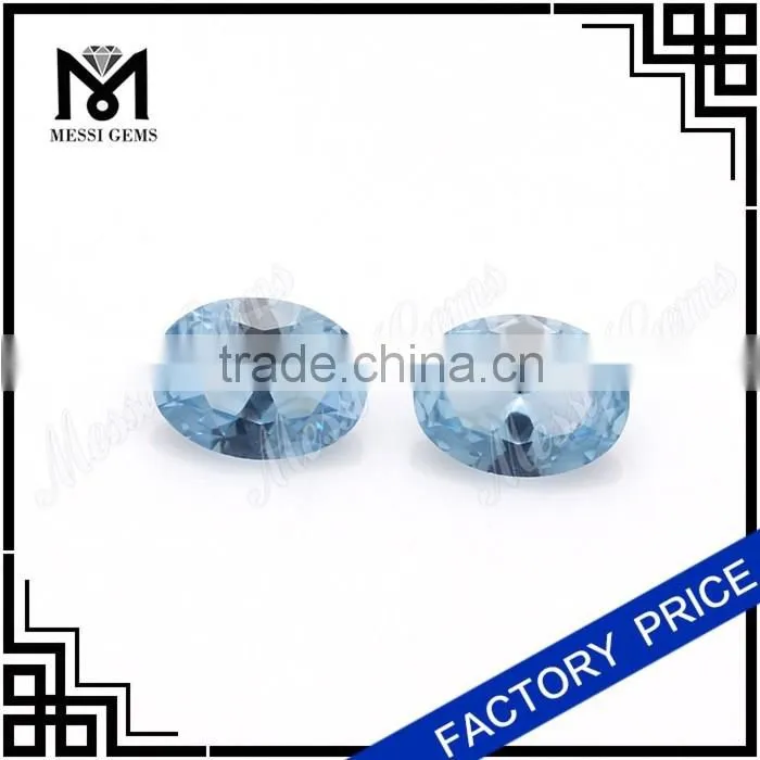 synthetic machine cut 6c8mm oval 106# spinel gemstone