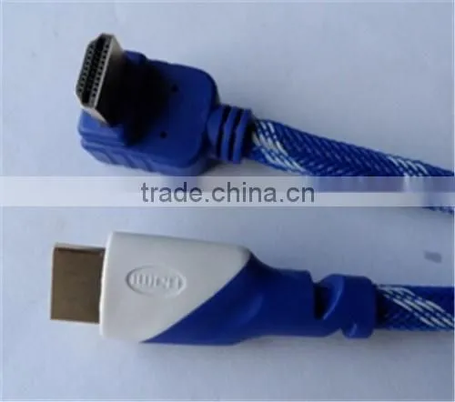 Multimedia Application and Braid Shielding HDMIcable 90 degree