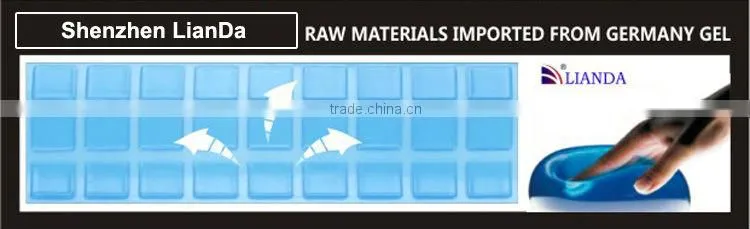 Bonus Bird-eye fabric ventilated pillowcase gel pad memory foam pillow, summer gel infused pillow, gel enhanced memory pillow