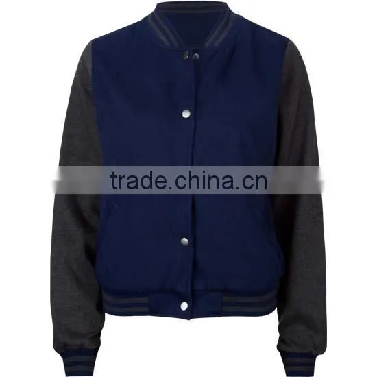 Fashion salable high quality fleece lined bomber jacket