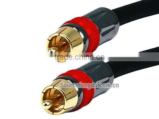 RCA to RCA video and audio cable Gold plated connector