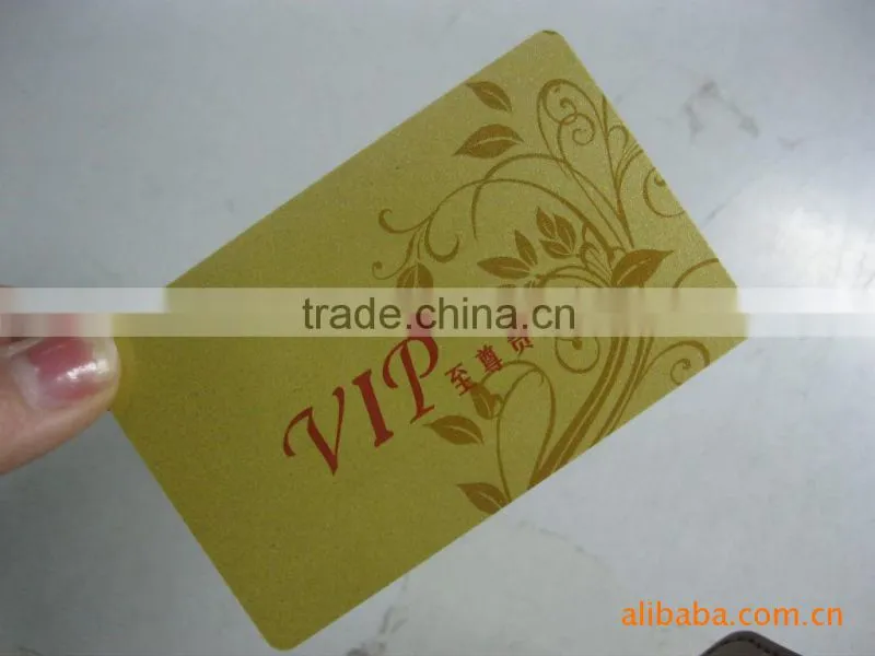 Plastic card with hole