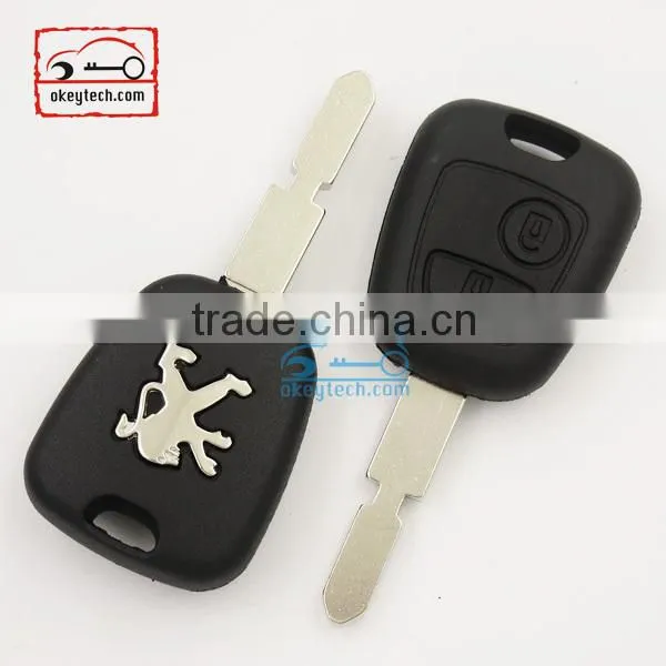 Okeytech car key peugeot 406 key cover with logo