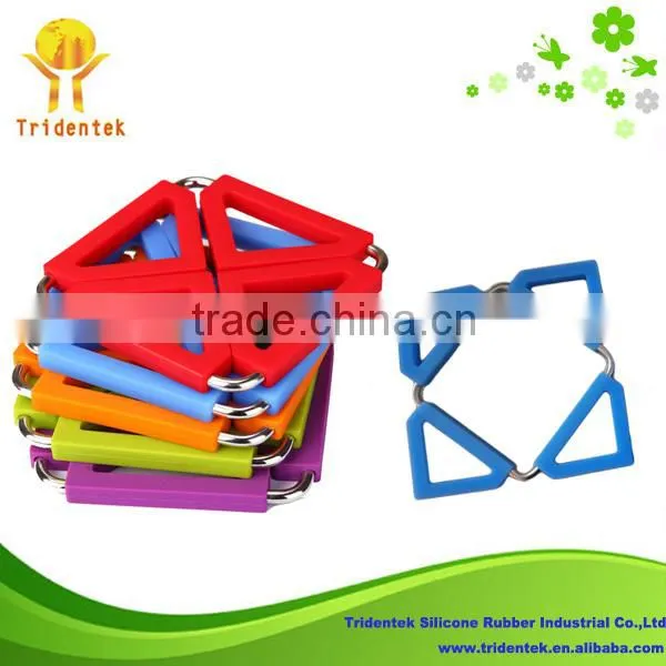 2015 New Style Silicone Trivet & Potholder silicone foldable trivet