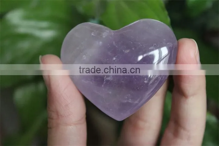 Wholesale Natural Amethyst Quartz Hearts for Wedding Gifts