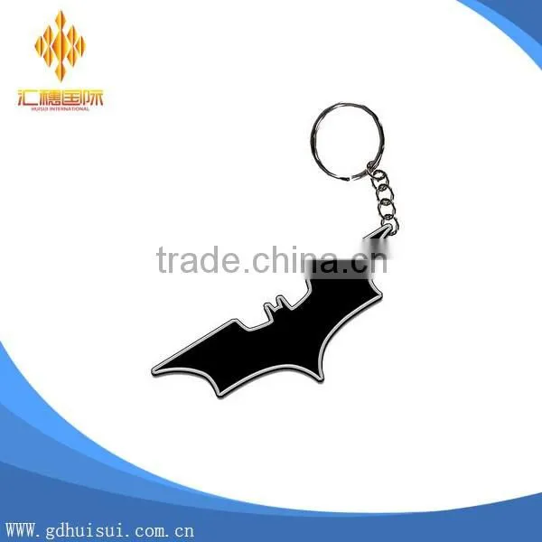 wholesales custom round skull metal keychain