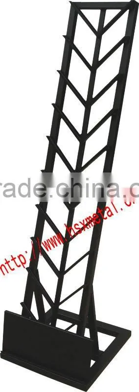 metal floor carpet display rack floor rack HSX-FR002 metal stand racking supermarket stands
