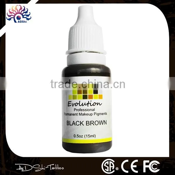 Permanent Eyebrow Lip Eyelash Makeup Pigment 1/2OZ 15ML Tattoo Ink Set Micro Pigment Cosmetic Color
